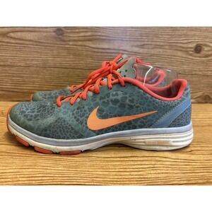 Nike Women's Size 8 Dual Fusion TR Running Shoes Blue Gray &‎ Coral Pink